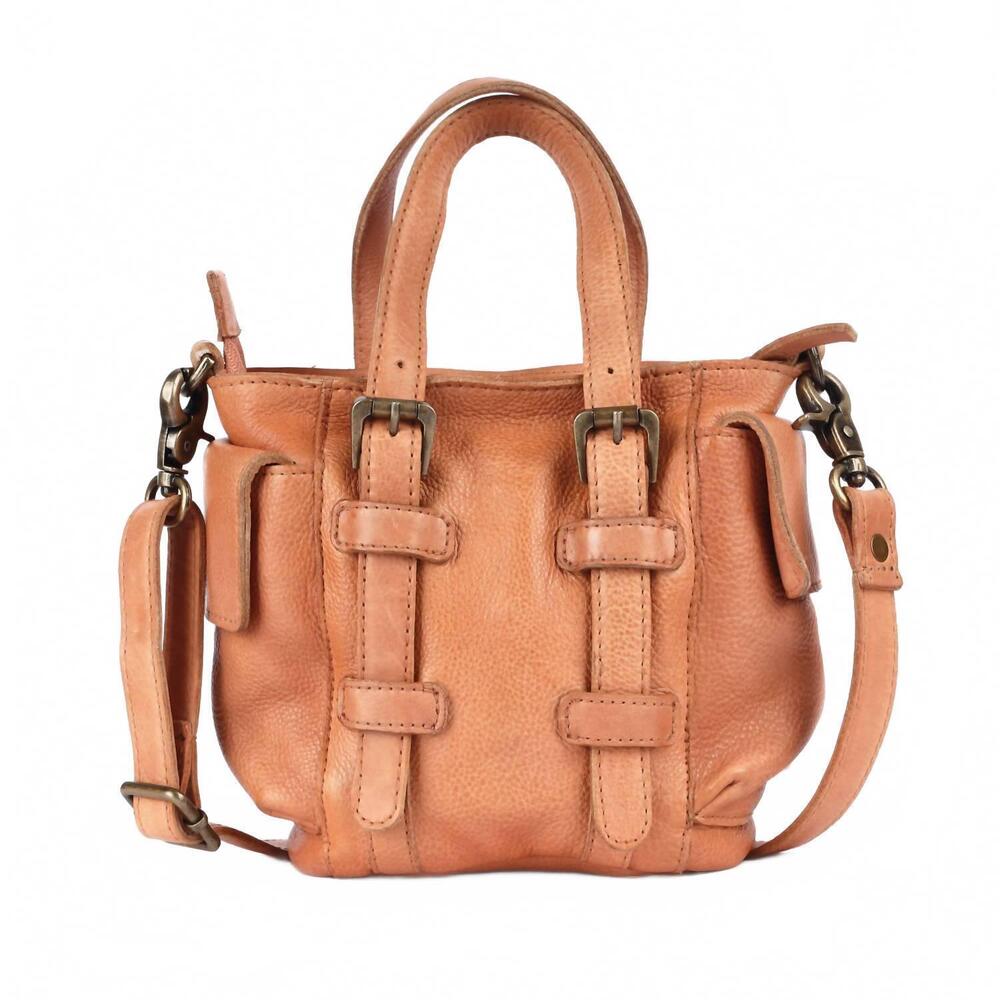 NEW LATICO women's myles handcrafted leather crossbody bags in nude